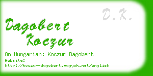 dagobert koczur business card